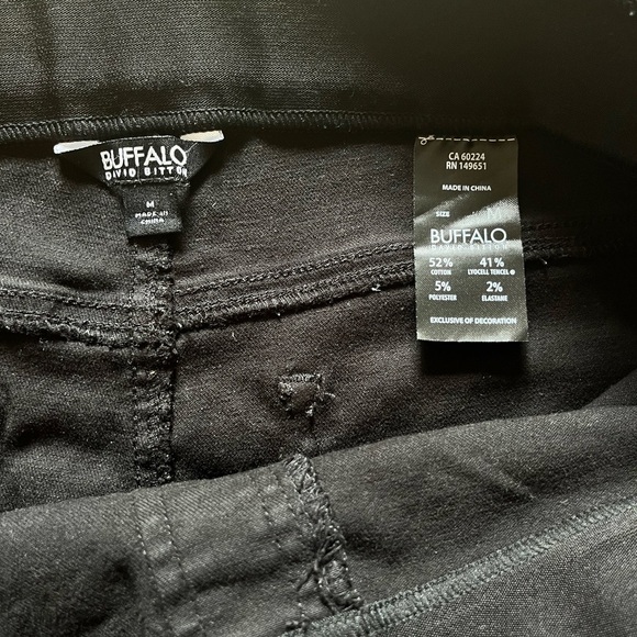 Buffalo David Bitton Women's Tencel Pull On Stretch Skinny Pants, Black L - Picture 3 of 9